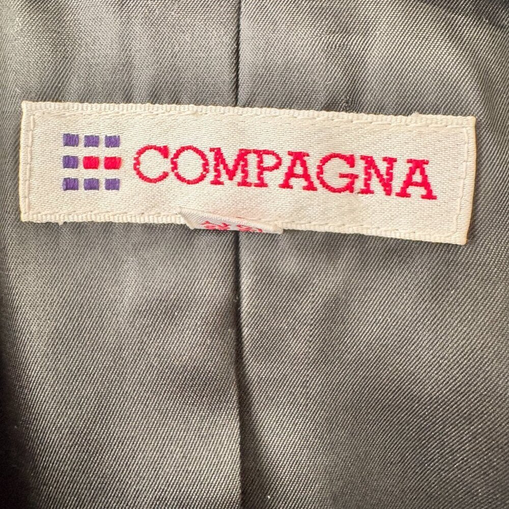 Korean Vintage Compagna Wool Striped Blazer - Picture 4 of 9